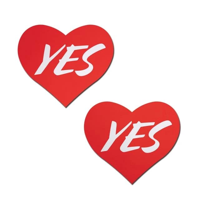 Pastease Love Yes Red Heart Pasties - Image 1