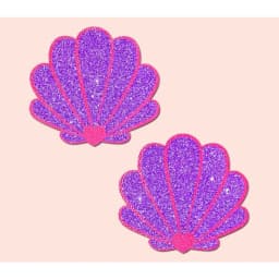 Pastease Mermaid Shells Neon Pink & Purple, image 1