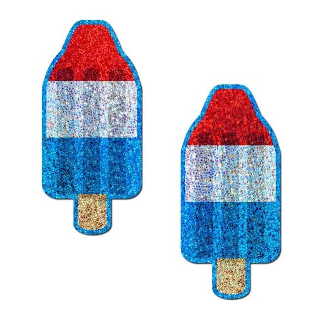Pastease Red White & Blue Ice Pop Glitter - Image 1