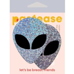 Pastease Silver Glitter Alien W/ Black Eyes, image 4
