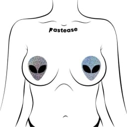 Pastease Silver Glitter Alien W/ Black Eyes, image 5