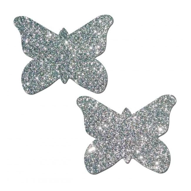 Pastease Silver Glitter Butterfly O/s - Image 1