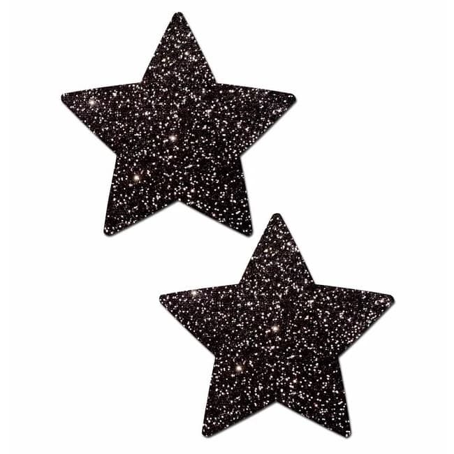 Pastease Sparkle Black Stars - Image 1