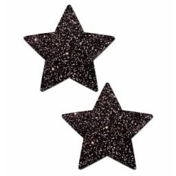 Pastease Sparkle Black Stars - Image 1