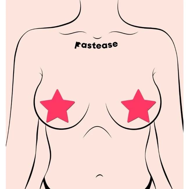 PASTEASE STAR GLOW IN THE DARK NEON PINK  - Image 1