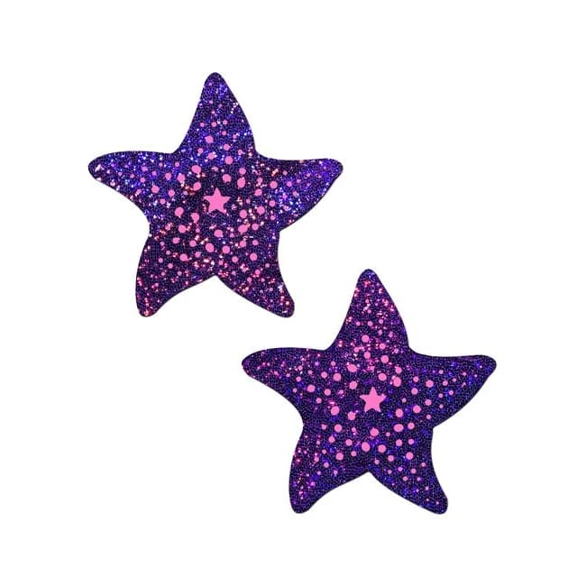 Pastease Twinkling Purple & Pink Starfish - Image 1