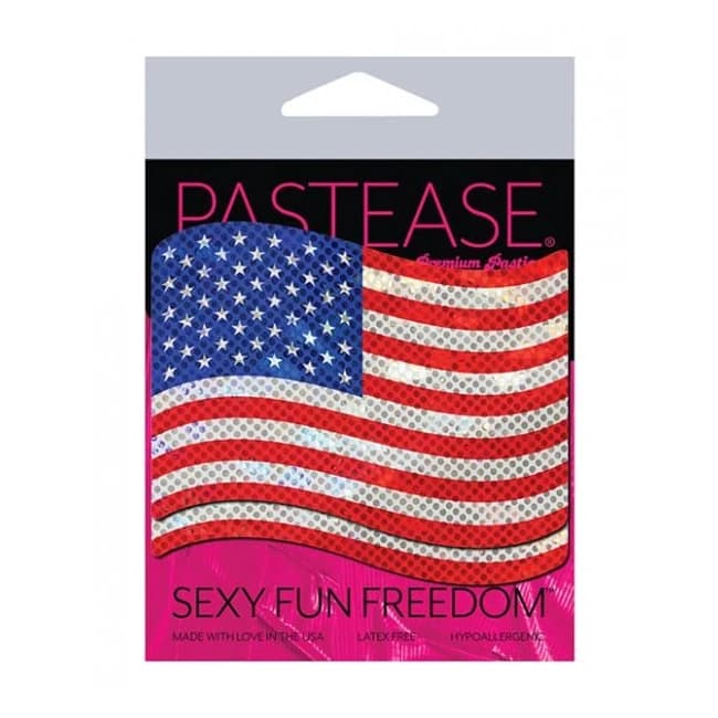 Pastease Usa Stars & Stripes Nipple Pasties - O/s - Image 1