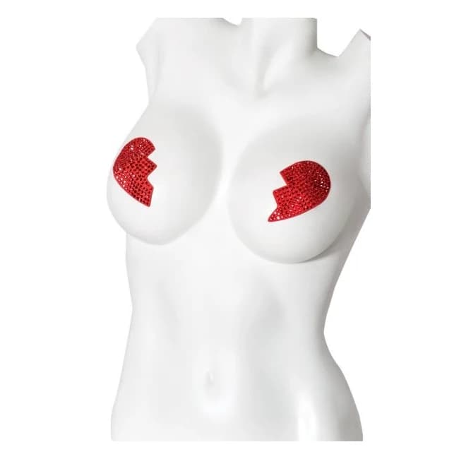 Pasties Broken Hearts Red - Image 1