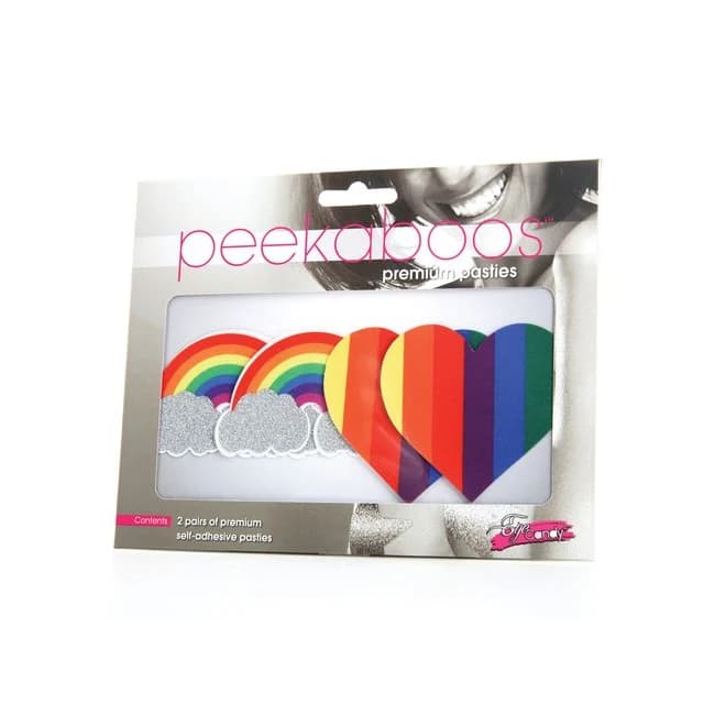 Pasties Pride Glitter Rainbows & Hearts - Image 1