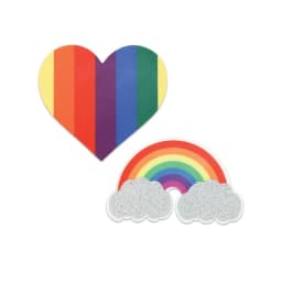 Pasties Pride Glitter Rainbows & Hearts - Image 2