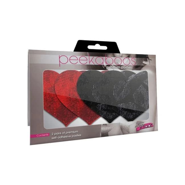 PASTIES STOLEN KISSES HEARTS (PEEKABOOS)  - Image 1