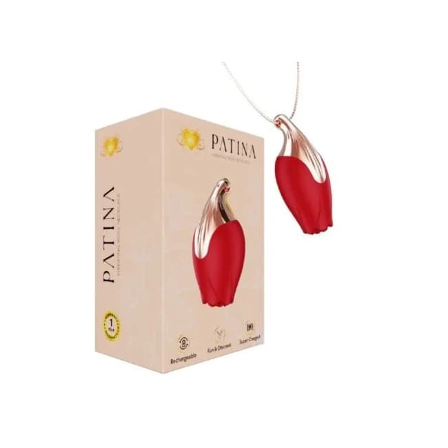 Patina Rose Necklace Red - Image 1