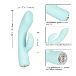 Pave Marilyn Green Rabbit Style Vibrator, image 2