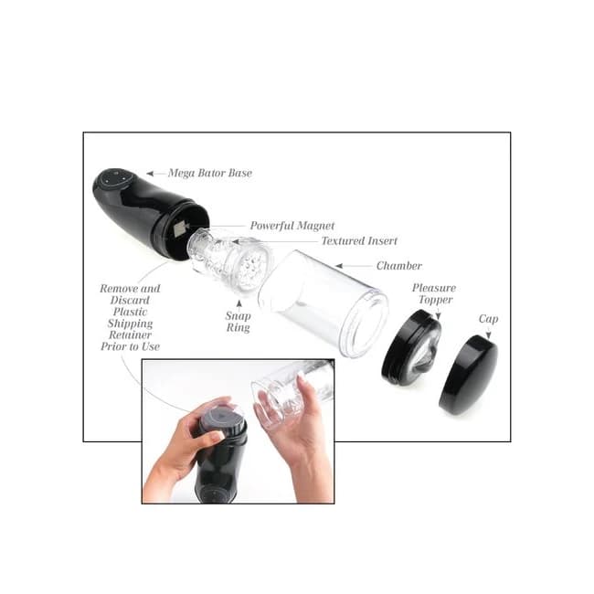 Pdx Extreme Mega Bator Ass Black/clear - Image 1