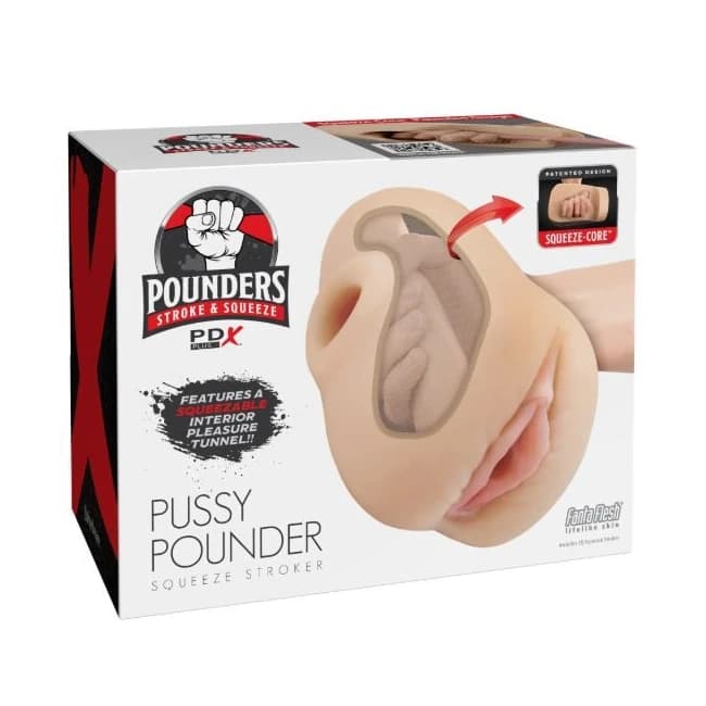 PDX PLUS PUSSY POUNDER SQUEEZE STROKER LIGHT  - Image 1