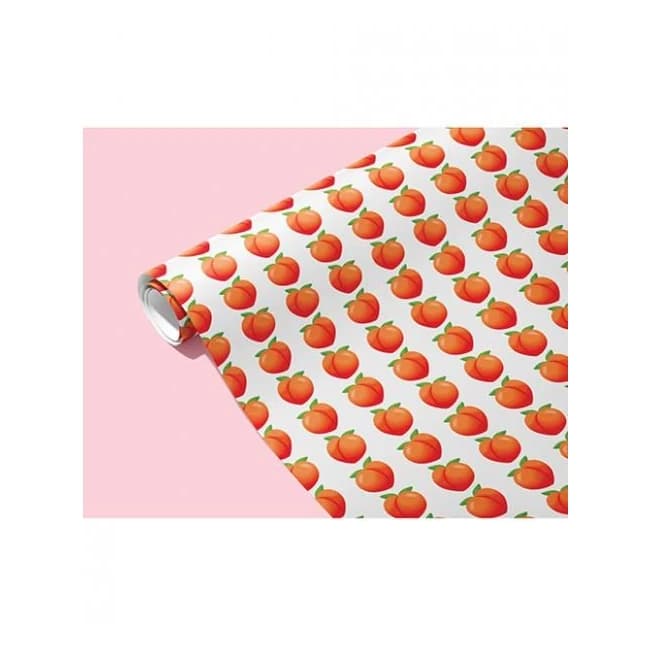 Peach Naughty Wrapping Paper - Image 1
