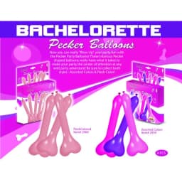 Pecker Balloons Asst 6pc Box - Image 1