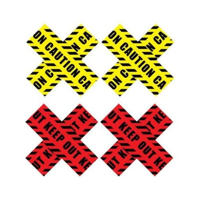 Peekaboo Caution X Yel/red - Image 1