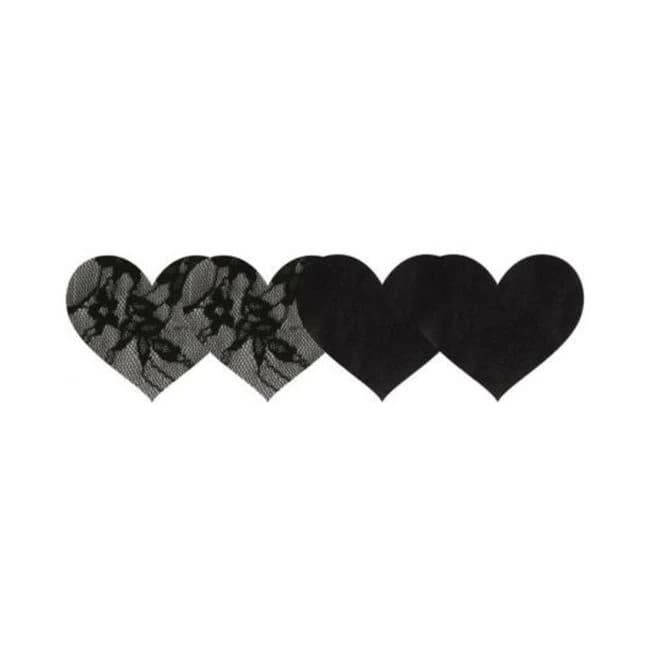 Peekaboo Satin and Lace Hearts - Image 1