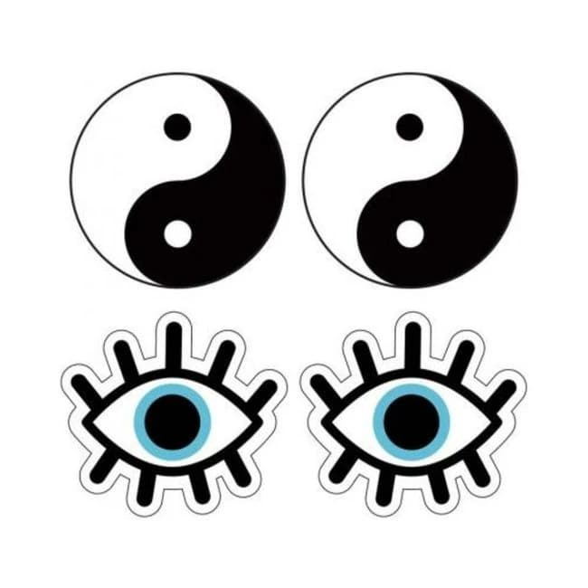 Peekaboo Yin and Yang Wht/blu - Image 1