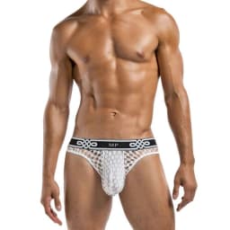Peep Show Lo Rise Thong White, image 2
