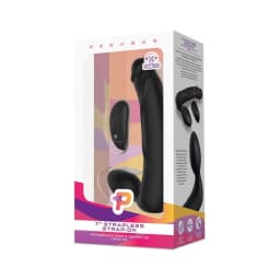 Pegasus 7" Strapless Strap-on - Black, image 3
