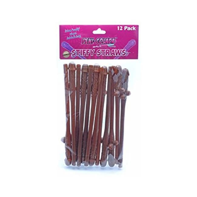 Peni-colada Stiffy Straws Chocolate  12 Pack - Image 1