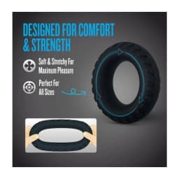 Performance Plus Drift 3 Cock Ring Set Black, image 5