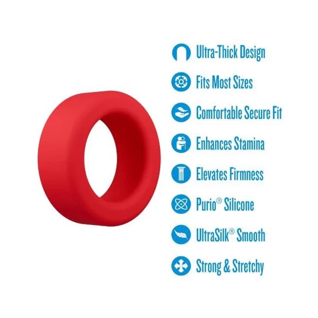 Performance Plus Pursuit Cock Ring Red - Image 2