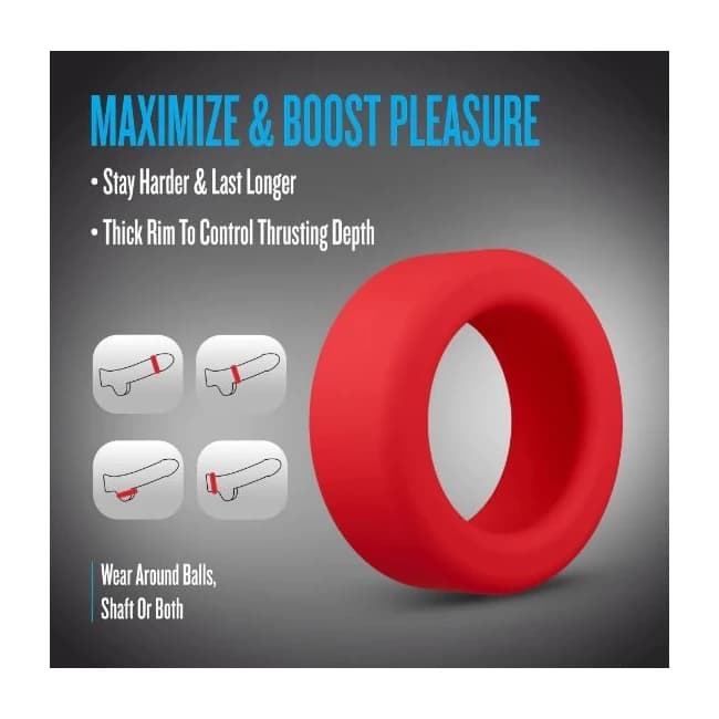 Performance Plus Pursuit Cock Ring Red - Image 4