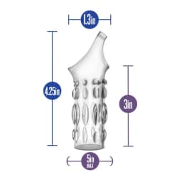 Performance Studded Sleeve Ring Clear, image 4