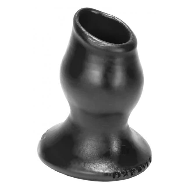 Pig Hole 1 Hollow Butt Plug Black - Image 1