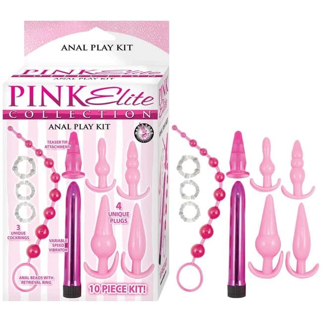 PINK ELITE COLLECTION ANAL PLAY KIT - PINK  - Image 1