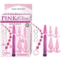Pink Elite Collection Anal Play Kit, image 1