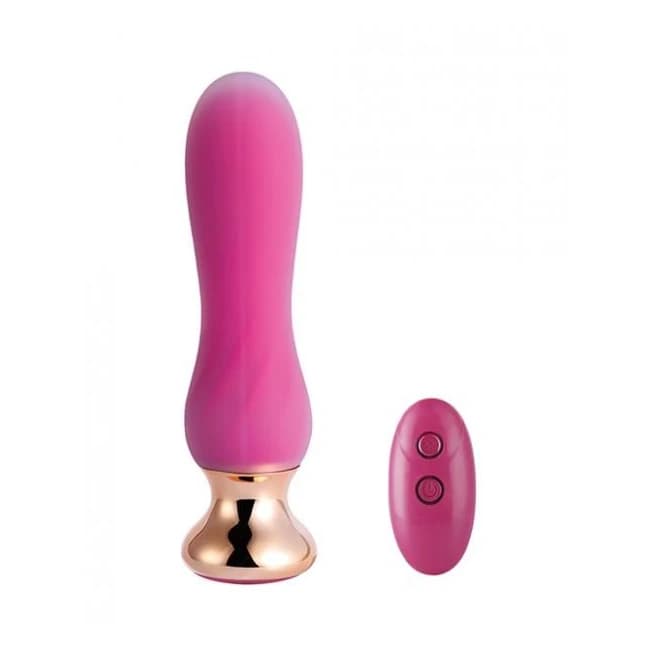 Pink Holic Curved Remote Vibrating Anal Plug - Image 1