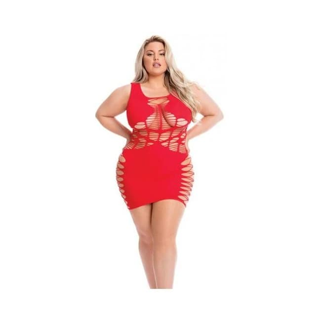 Pink Lipstick Dynamite Diva Dress Red Qn - Image 1