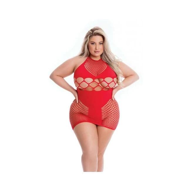 Pink Lipstick Girl Gone Bad Dress Red Qn - Image 1