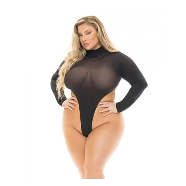 Pink Lipstick High Af Body Suit Black Qn - Image 1