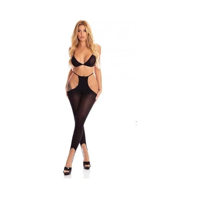 Pink Lipstick Not So Fast Bra Set Black O/s - Image 1