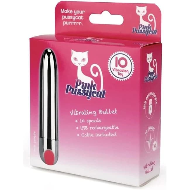 Pink Pussycat Antibacterial Toy Bag - Image 1