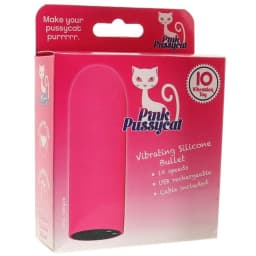 Pink Pussycat Silicone Bullet Vibrating, image 1