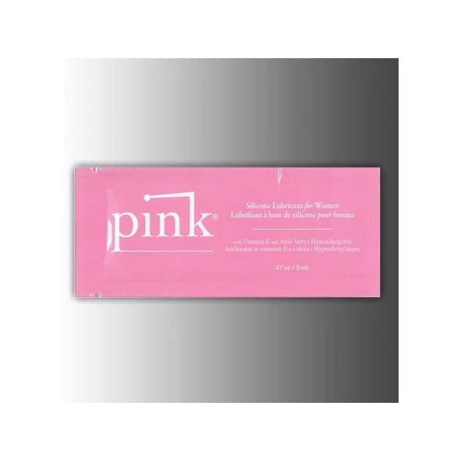 PINK SILICONE LUBE .17 OZ  - Image 1