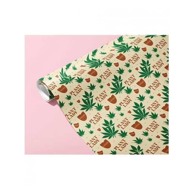 Plant Lady Naughty Wrapping Paper - Image 1