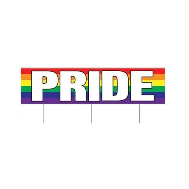 Plastic Jumbo Pride Yard Sign - Image 1