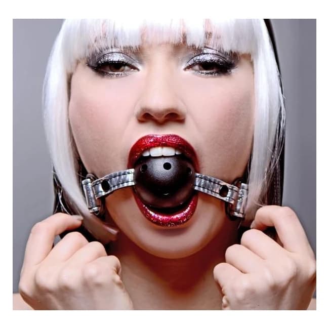Platinum Bound Gagged Breathable Ball Gag - Image 1