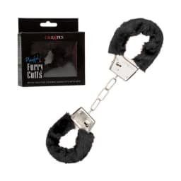 PLAYFUL FURRY CUFFS BLACK  - Image 1