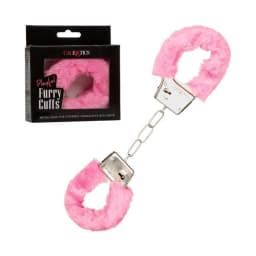 PLAYFUL FURRY CUFFS PINK  - Image 1