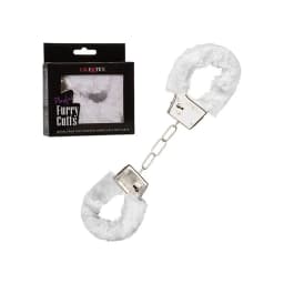 PLAYFUL FURRY CUFFS WHITE  - Image 1