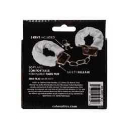 PLAYFUL FURRY CUFFS WHITE  - Image 2