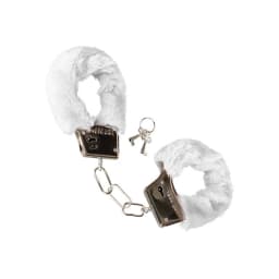 PLAYFUL FURRY CUFFS WHITE  - Image 3
